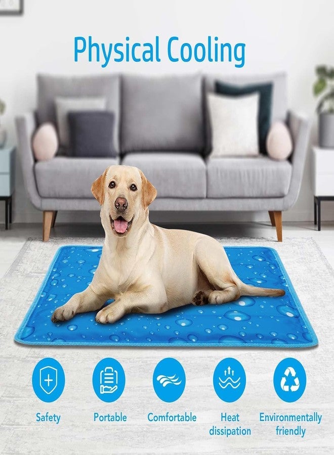 D&C PAWS بساط تبريد للحيوانات الأليفة من دي آند سي باوز للكلاب، بساط جل غير سام مثالي لأيام الصيف الحارة، بساط جل كبير ذاتي التبريد متوسط الحجم (مقاس متوسط) 65 × 50 سم - Image 3